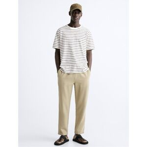 Zara Textured Jogger Waist Pants
